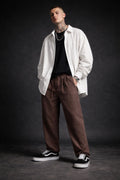 Two Bucks Keten Haki Baggy Kalıp Pantalon
